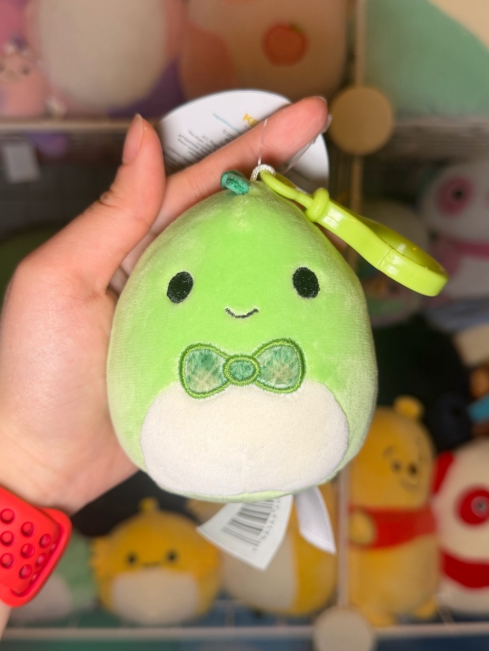 Squishmallows Danny the Dinosaur 3.5" Stuffed Plush Keychain Clip